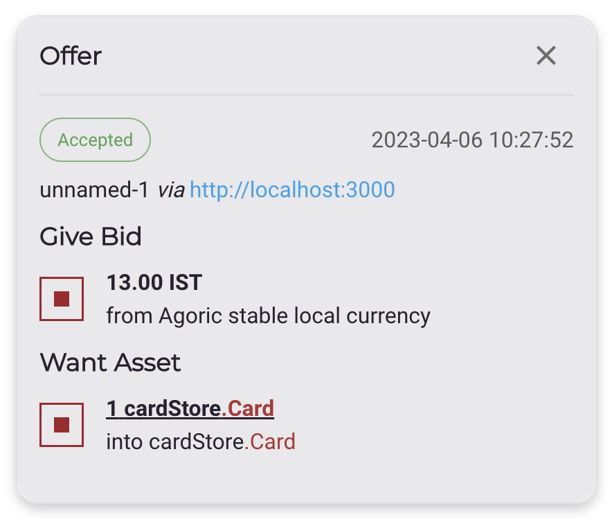 Accepted Offer